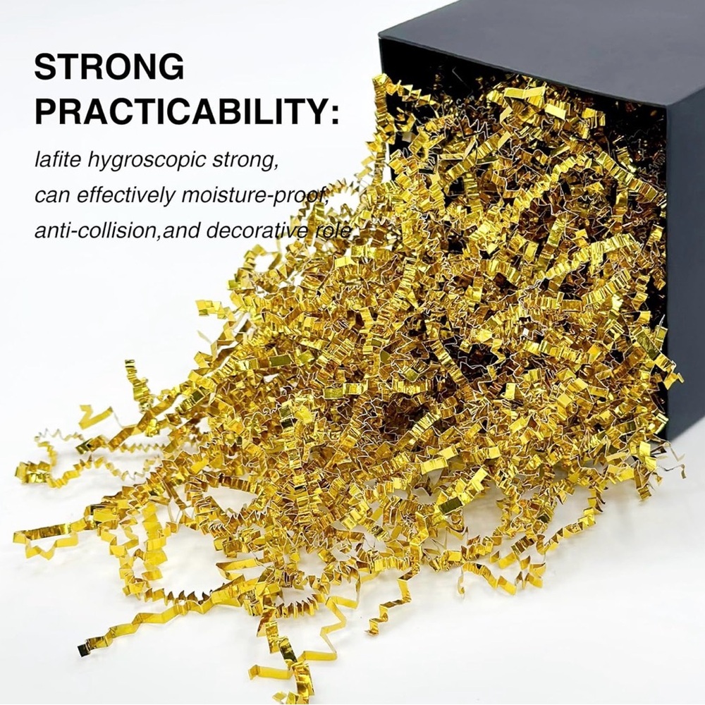 Gold Metallic Shredded Paper Filler